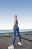 Cheerful Healthy Compression Tights and Leggings Size Women's High-Waisted (Blue, Lightweight, M)