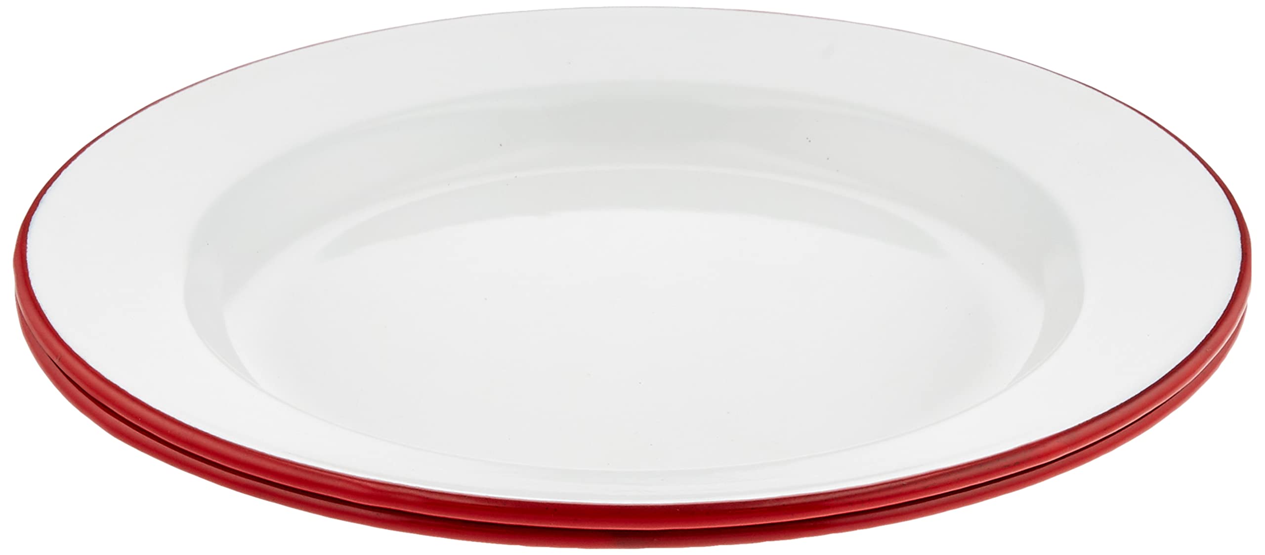 

FALCON Enamel Plate 24cm Set of 4 Red
