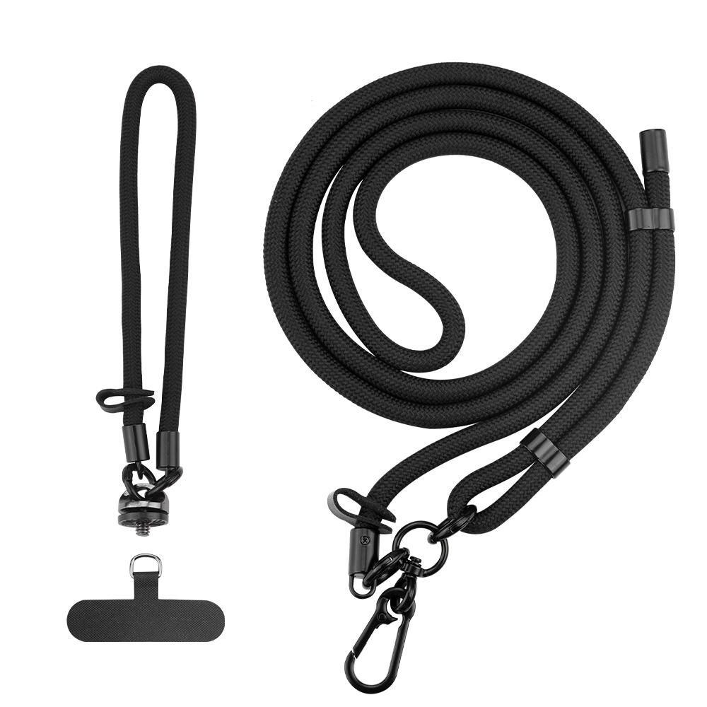 2Pcs/Set For DJI Osmo Pocket 3 Dual Buckle Design Adjustable Crossbody Strap with Wrist Lanyard