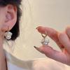 Korean Pearl & Flower Earrings – S925 Silver Needle Versatile Studs | Women's Trendy Light Luxury