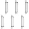 6PCS Rustproof Cupboard Handles Strips Stick Design 147mm Length Furniture Hardware For Sliding Glass Door Kitchen Drawers