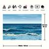 1Pcs Ocean Waves Blue Sky Tropical Beach Decoration Background Summer Backdrop Decorations For Photo Studio Photo Booth Party