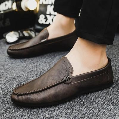 Zapato Casual para Hombre Slip-on Zapatos de Cuero para Hombre Moda 2024 No Impermeable Rebajas Pu 2024 Recién Llegados Diseñador Social Nuevo