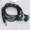 Portable Universal 3.5mm Braided Heavy Bass In-Ear Wired Earphone for Phone