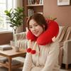 Adorable Cartoon Fruit Shape Neck Pillow Soft Fluffy Travel Pillow Slow Rebound PP Cotton Office Nap Pillow Train