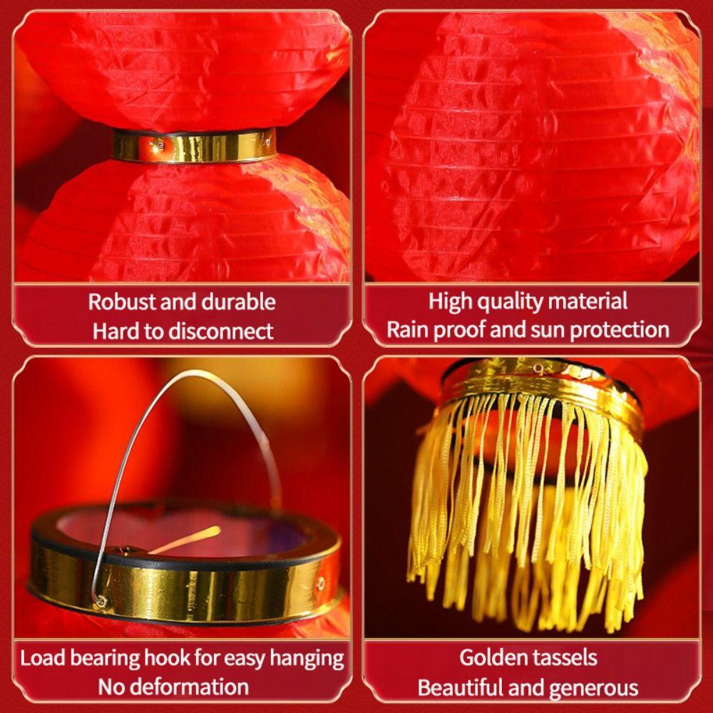 With Tassel Waterproof Cloth Home Celebration Lanterns Hanging Lamp New Year Supplies Craft