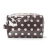 Polka Dot Cosmetic Makeup Organizer with Handle PVC Toiletry Makeup Storage Pouch Storage Travel Bag for Women Ladies Girls