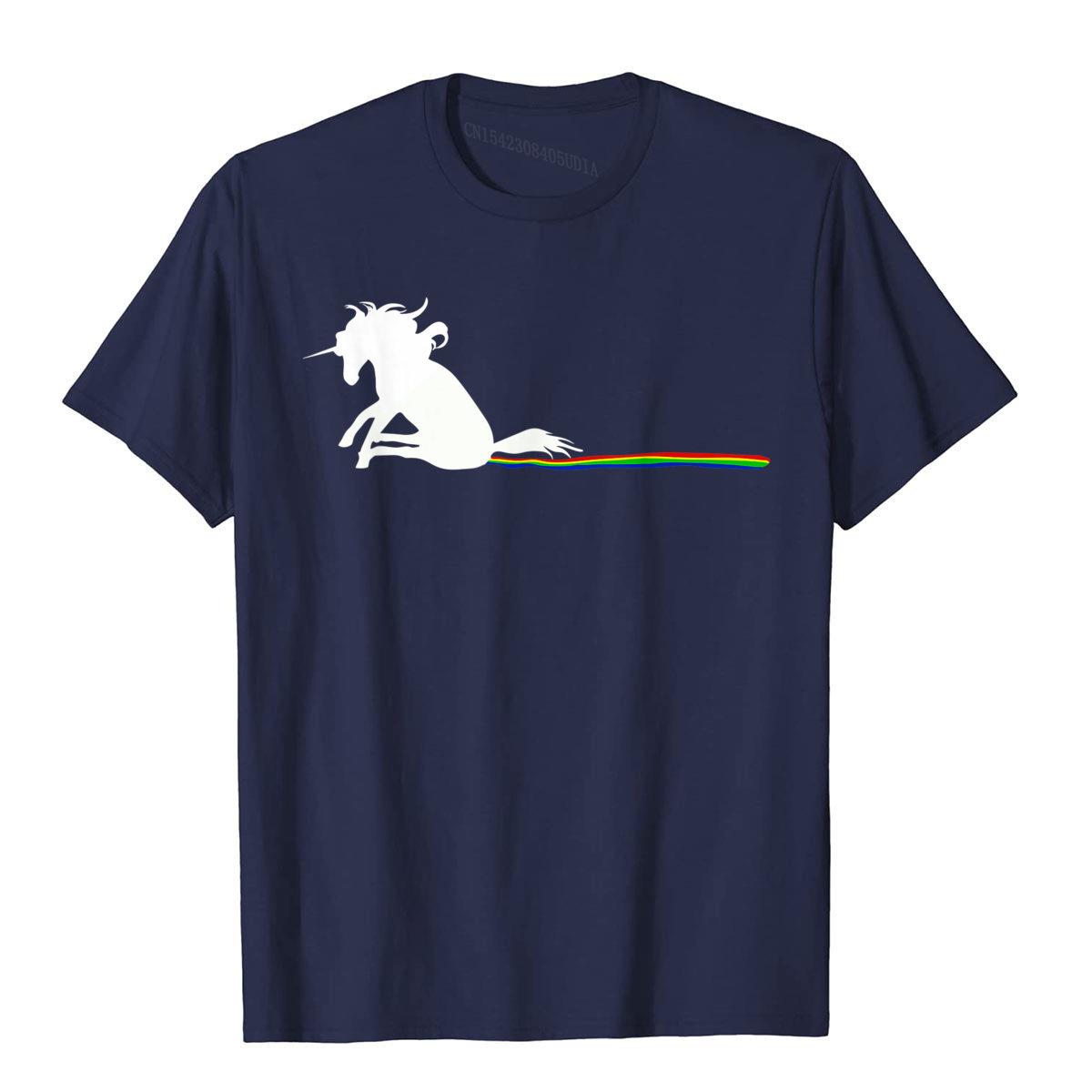 

Unicorn Dragging Rainbows- Funny Adult T-Shirts Gifts Customized Top T-Shirts For Men Cotton Tops T Shirt Summer Special S