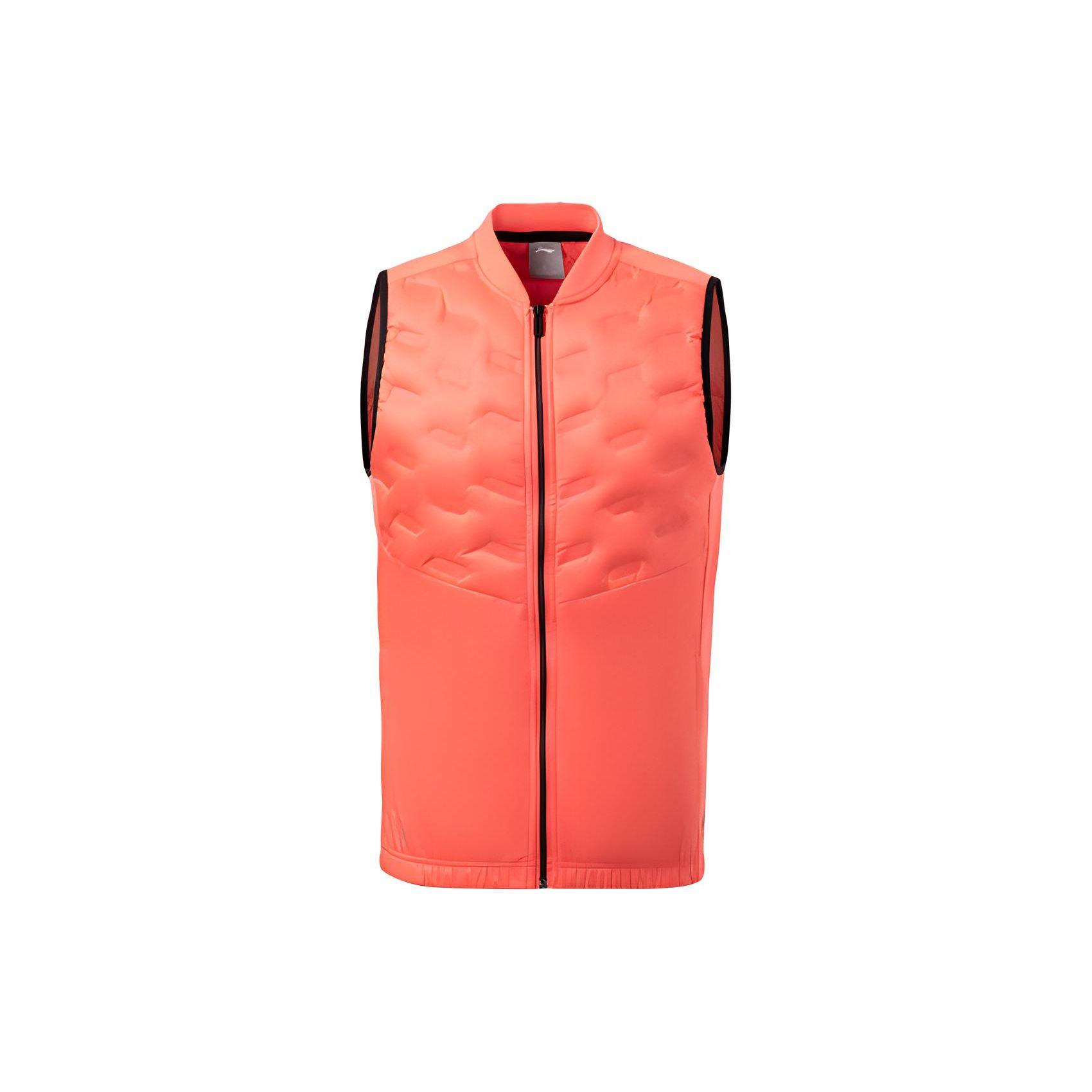

Li Ning Running Series Reflective Logo Print Down Vest Men Vests Fluorescent-Orange AYMR059-4 XL