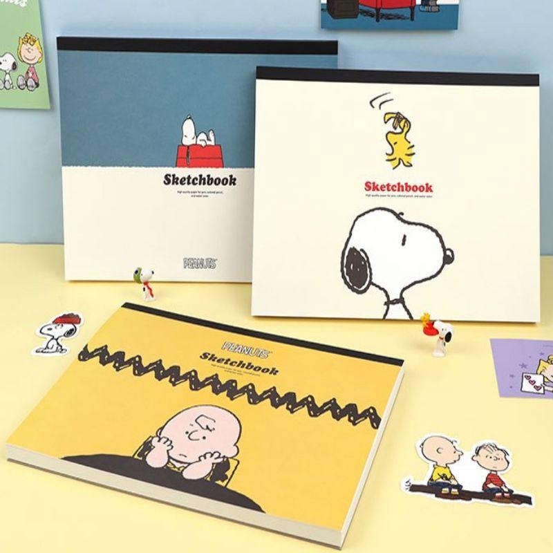 [Random Design] Peanuts Snoopy Tear-Off Sketchbook Pad - 2 Pack Set