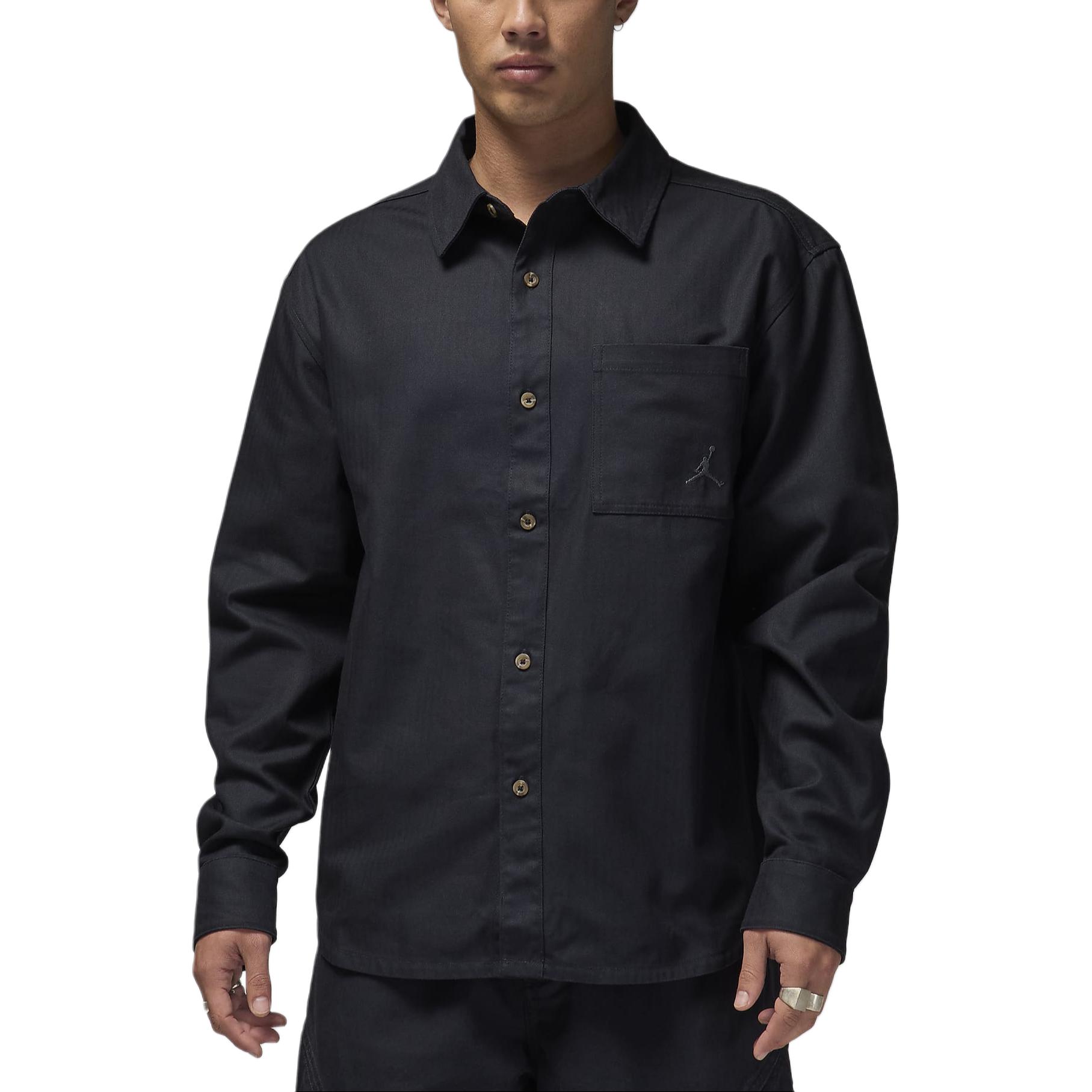 

New JORDAN Essentials Men s Button Down Shirt FV7446-010 L