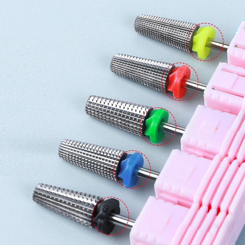 High-end Five One Alloy Plating Tungsten Steel Drill Bit Electric Grinding Head Nail Cuticle Removal Nail Accessories and Tools