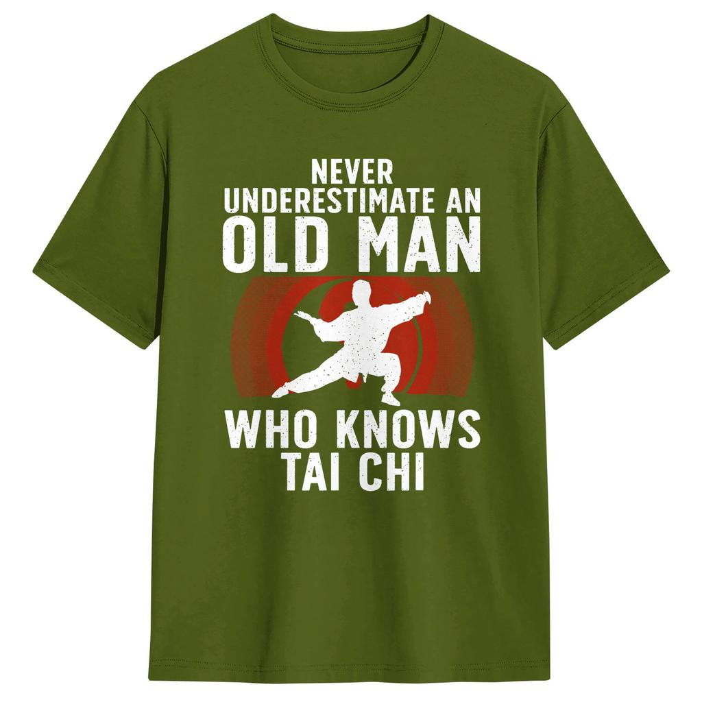 Tai Chi Tshirts Unisex Amazing Pure Cotton Tee Shirt O Neck Short Sleeve T Shirt Printed Clothing