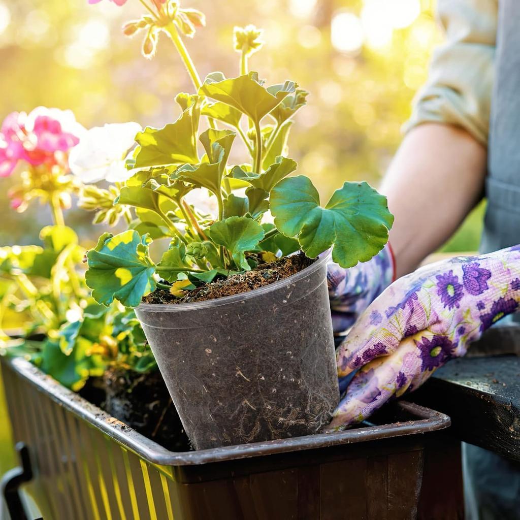 50/10 Stück Transparenter Blumentopf Pflanzenanzuchttopf Sämlingsbecher Gartenarbeit Umpflanzen Blumentopf Pflanzgefäß Gartengerät