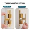 1pc Furniture Door Ball Latch Brass Double Roller Spring Ball Catch Latches Cabinet Closet Door Adjustable Tension Latch