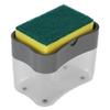 Portable Soap Dispenser Manual Liquid Container Soap Organizer Hand Press Liquid Box for KitchenGrey