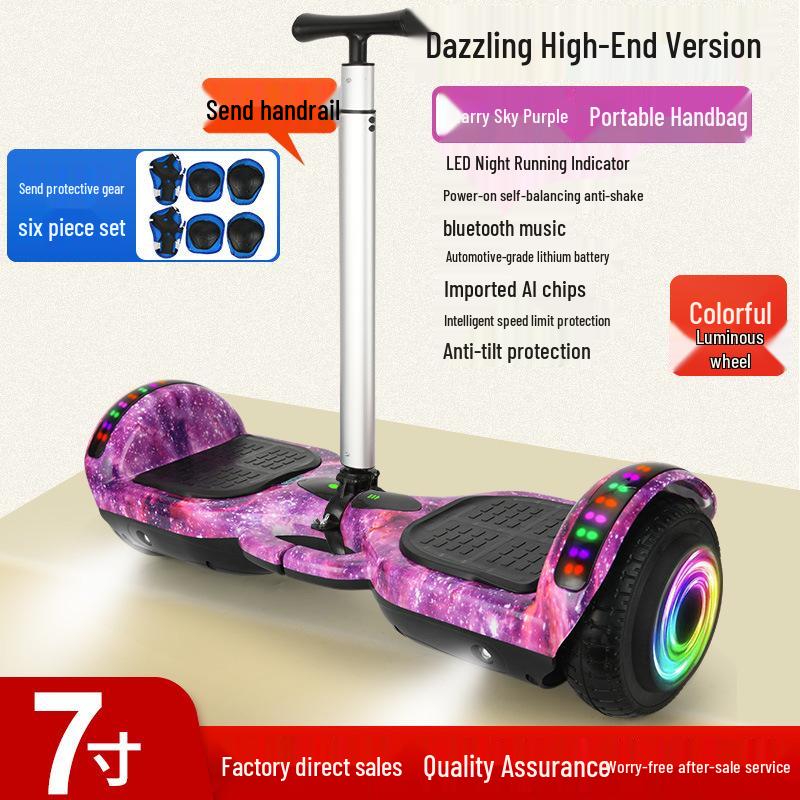 7-Inch Children's & Adults' Bluetooth Balance Scooter - Fast Electric Two-Wheeler