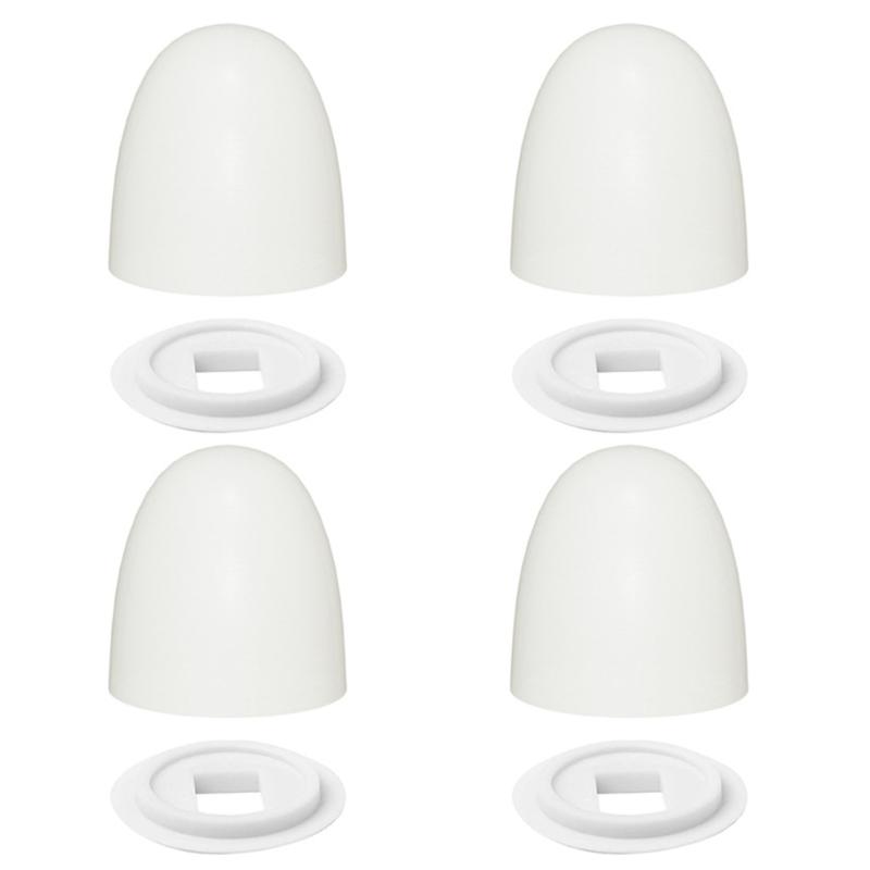 4pcs Decorative Luminous Toilet Bolt Cover Caps Easy Installation and Night Visibility Universal for Campers Trailer