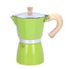 300ML Coffee Pot Moka Maker Coffee Kettle for Gas Stove Ethanol Stove Electrothermal FurnaceGreen