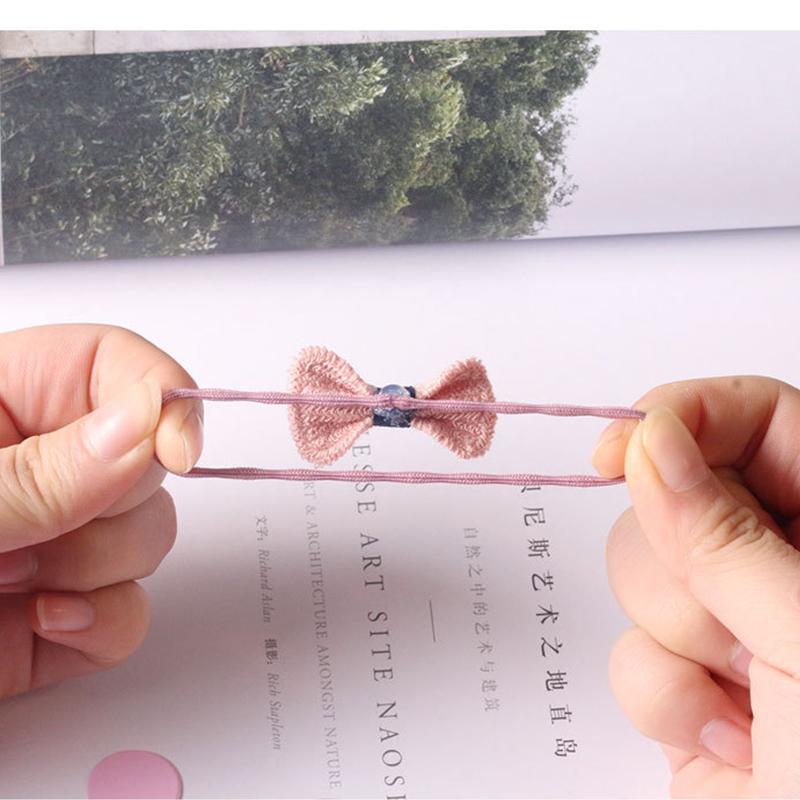 I LOVE DAD 10 Teile/satz Spitze Kinder Elastische Haar Bands Für Mädchen Bögen Crown Haar Seile Kinder