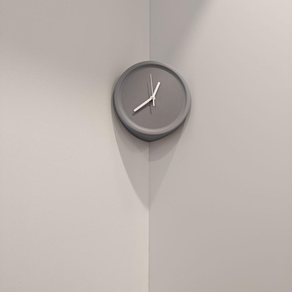 BEPAN Decorative Clock No Punching Inner and Outer Corners Living Room Simple Silent Wall Clock Sense of Technology Art Decoration