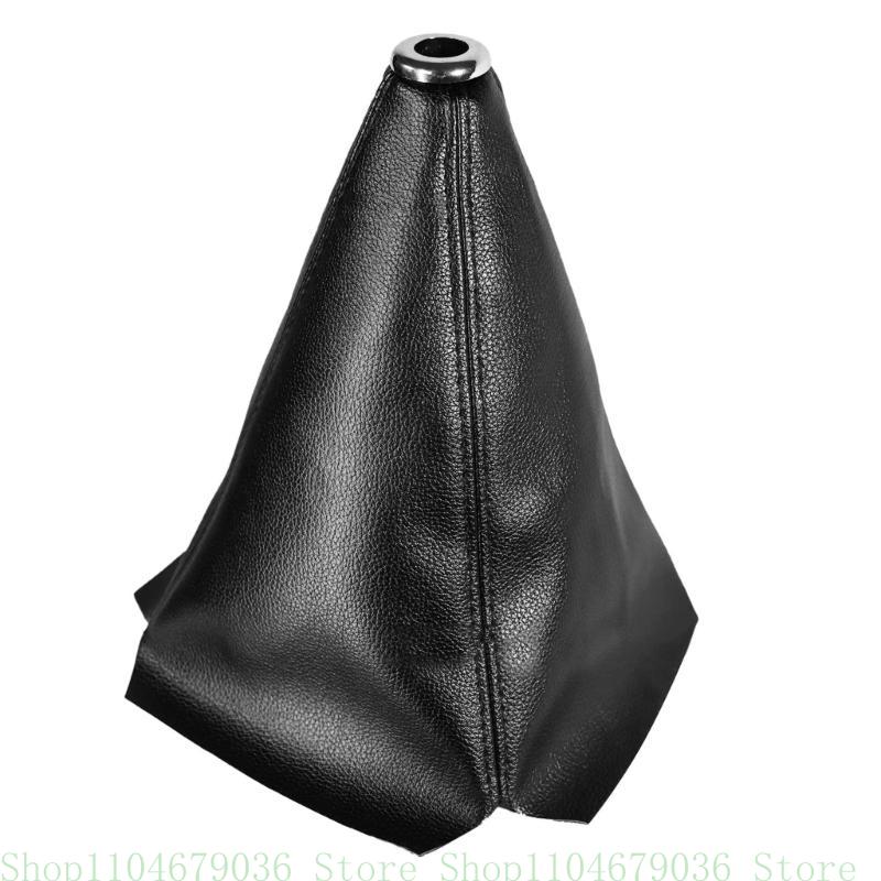 Car Shifter Boot Cover PU Leather Universal for Automatic/Manual Transmission Gear Shifter Knob Shifter Lever Boot A2ED3TT307266-BKP-BK