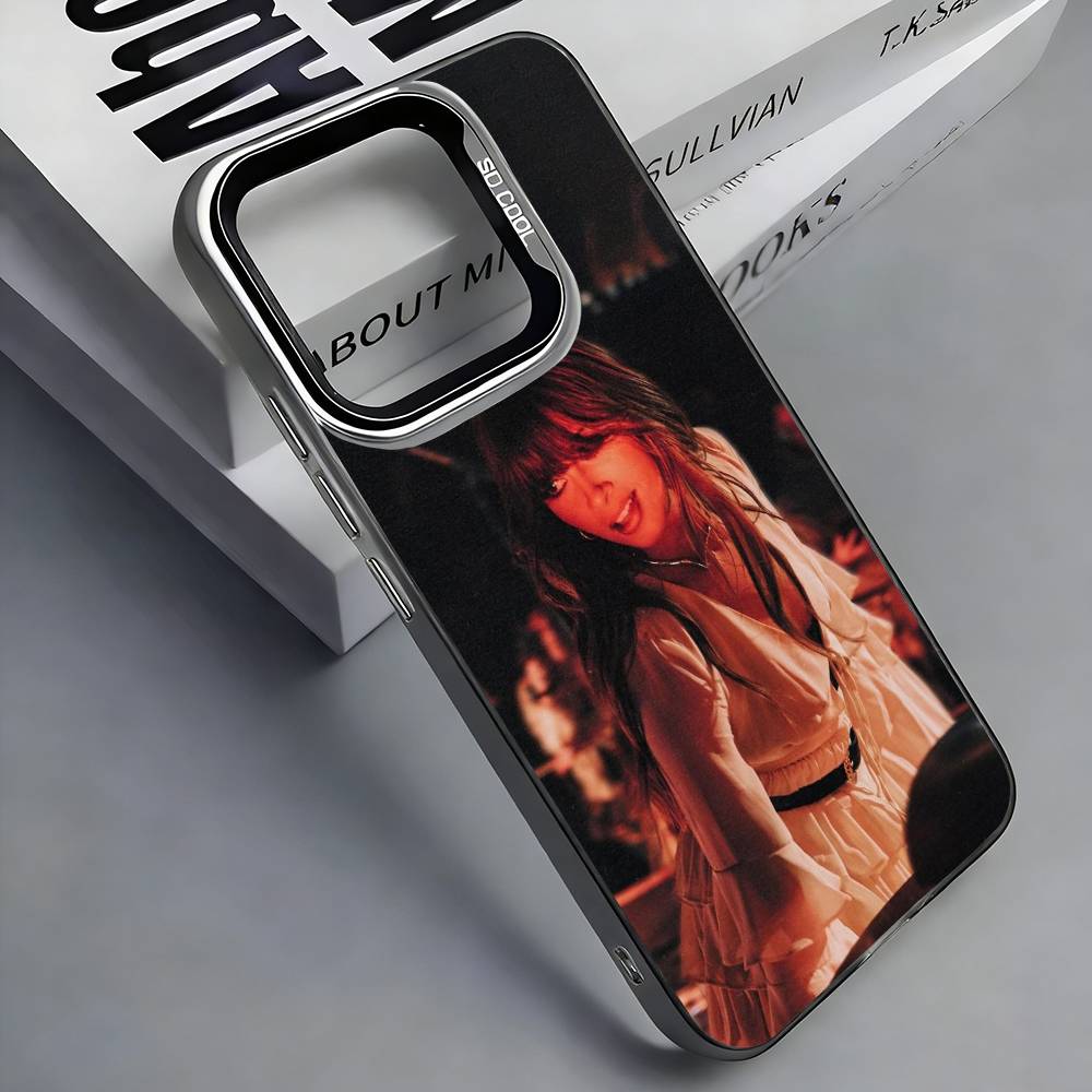 

E-Ella L-Langley Phone Case For iPhone 17, 16,15,14,13,12,11 Plus,Pro Max, Colorful Silver Funda Cover iPhone17