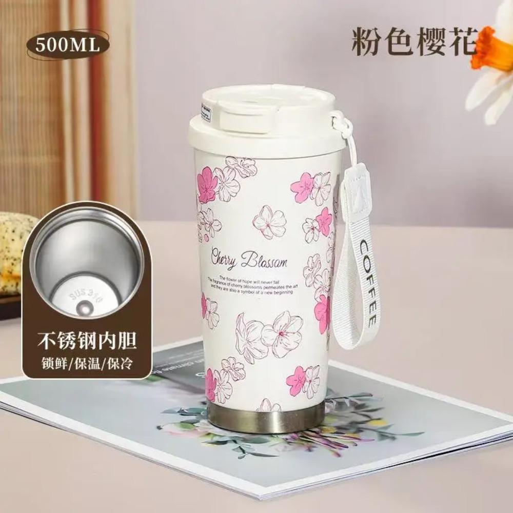 New Water Bottle Van Go-gh Thermos Coffee Cup 2025 New High-looking Double Drinking Cup Lily Of The Valley Flower Gift Water Cup
