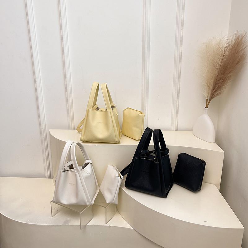 Single Shoulder Fashion Crossbody Bag With Solid Color And Letter Print Design