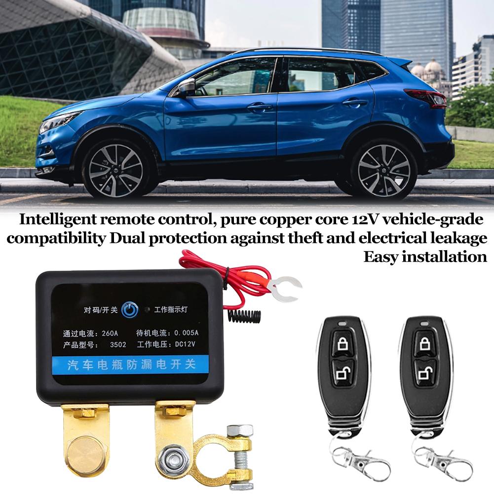 Remote Battery Cut Off Switch With Remote Control 12V 240A  Auto Power Shut Off Switch Disconnect Switch For Car SUV Truck