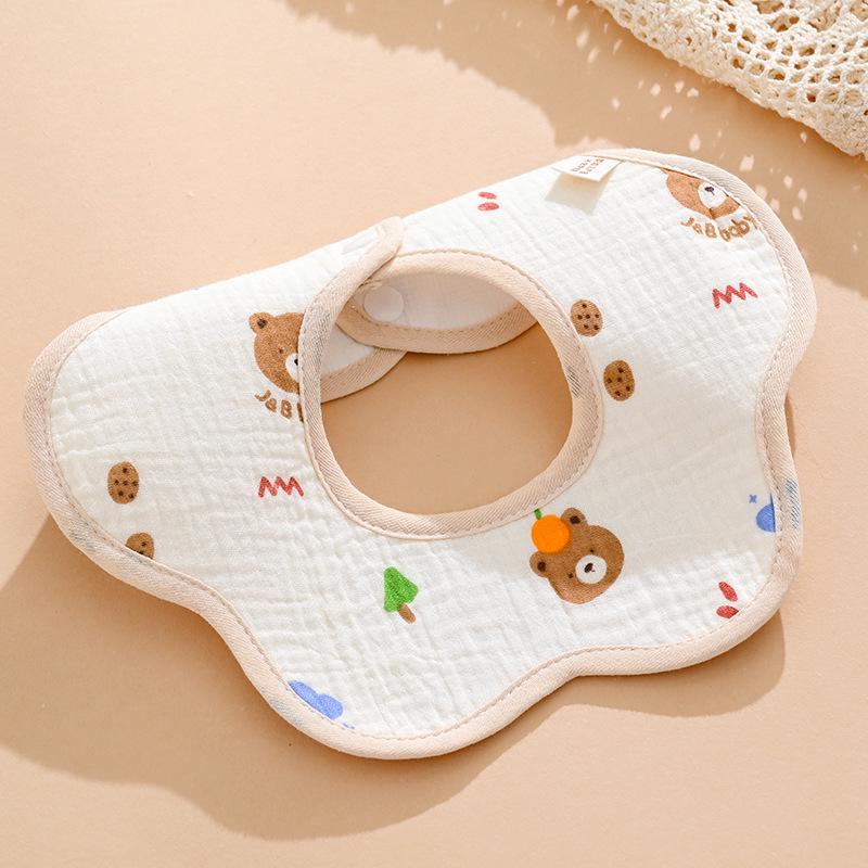Pure Cotton Waterproof Baby Bibs for Boys - Newborn Feeding Drool Bibs