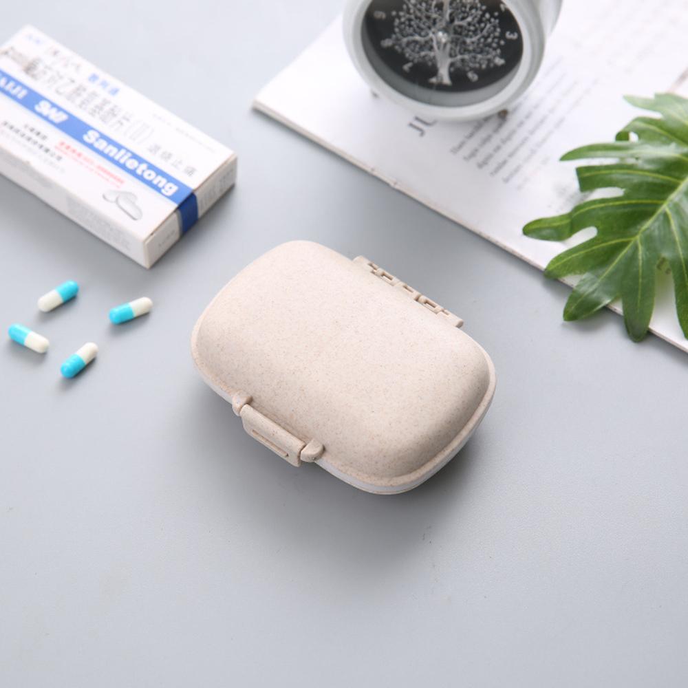 Mini Portable 8 Grids Pill Box Travel Medicine Organizer Container Sealed Tablets Storage Box Dispenser Box for Medicines