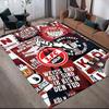1. FC Cologne Flannel Printed Carpet, Home Sofa Decoration for Living Room & Bedroom, Non‑Slip Play Flannel Floor Mat for Game Room