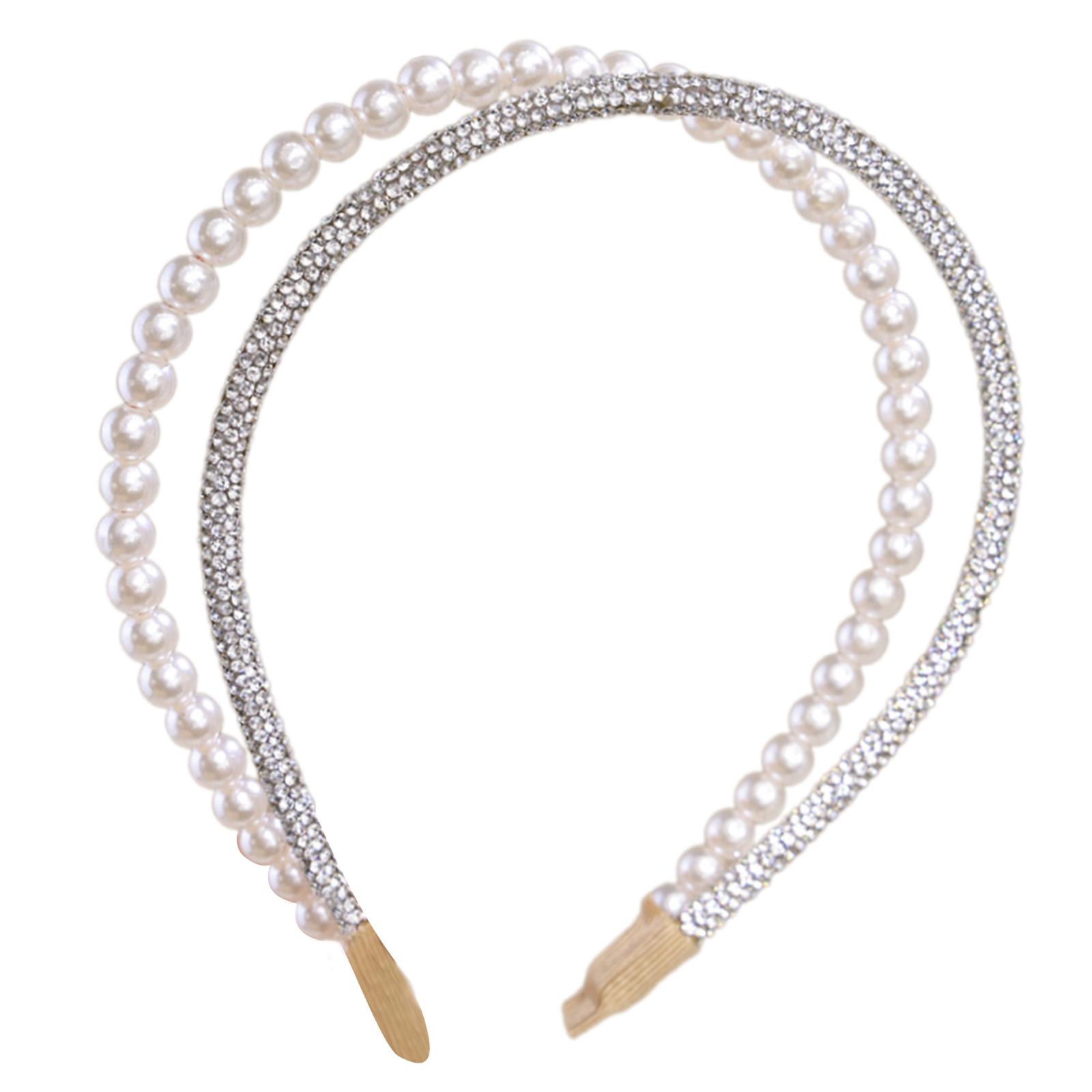 

Стильная женская повязка на голову с жемчугом дополнит любой наряд. Аксессуары для волос. Праздничный головной убор для особого случая и на каждый день. F