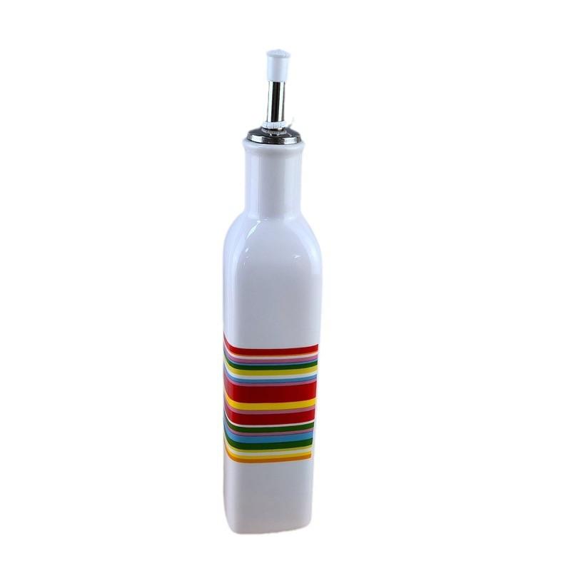 Household Ceramic Oil Bottle, Kitchen Oil Pot, Seasoning Oil Pot, Dual-Purpose Leak-Proof Oil Bottle, Soy Sauce Vinegar Oil Bottle, Spice Bottle