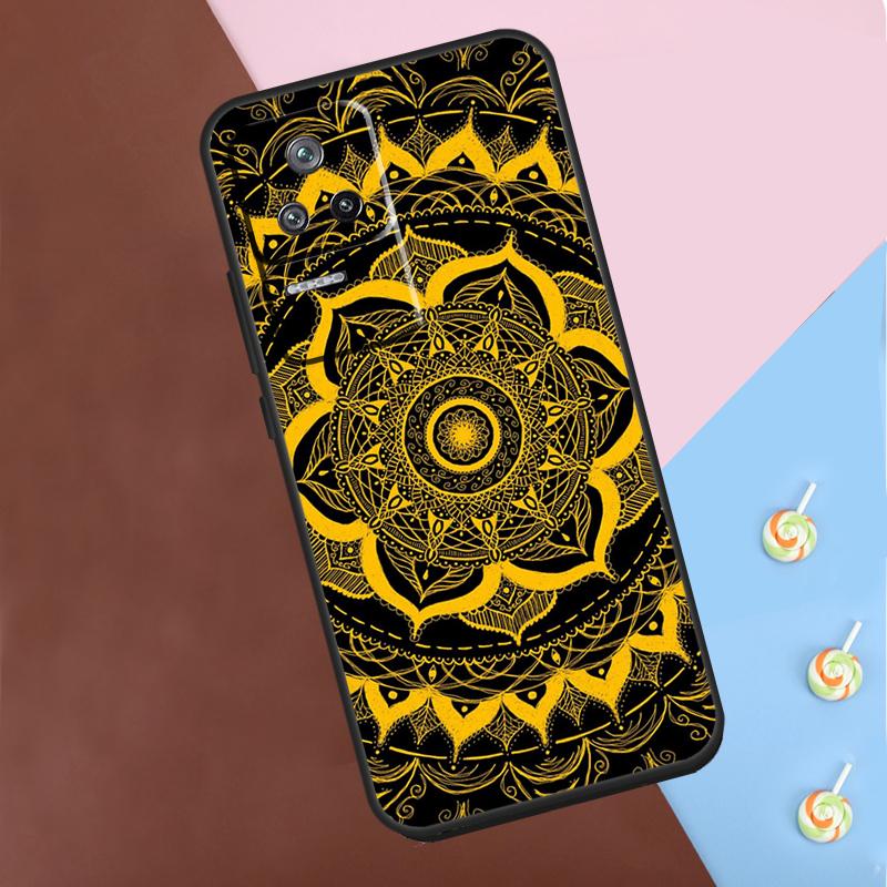 Flowers Mandala Floral Case For Xiaomi POCO M6 Pro X3 X5 X6 Pro F3 F5 M5s Mi 14 Pro 13 13T 11T 12T 12 Lite Cover