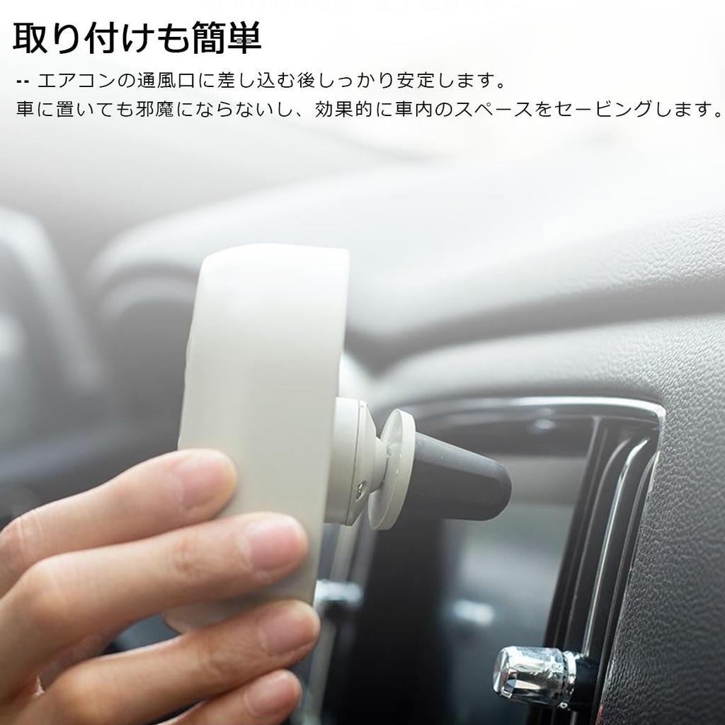 C-Timvasion Heatstroke Prevention, Small, Lightweight, Large Airflow, Car Fan, LED Light Function, Strong Airflow,