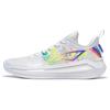 Li Ning Liren 3 V2 Rainbow Abrasion Resistant Breathable Low Top Basketball Shoes Unisex Fluorescent White Yellow ABAT057-4