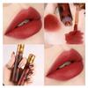 VIBELY Matte Amber Lip Glaze Non-Stick Lipstick Amber Leopard Lip Glaze