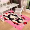 1pc Pucca3 Print Area Rug - Soft, Washable Non-Slip Indoor Mat for Office Chairs, Living Room, Home Office Decorative Rug