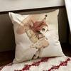 MMrs MMighetto Print Cushion Cover Reversible Soft Durable Pillow Cover Home  Car MultiScene Use for Daily Comfort