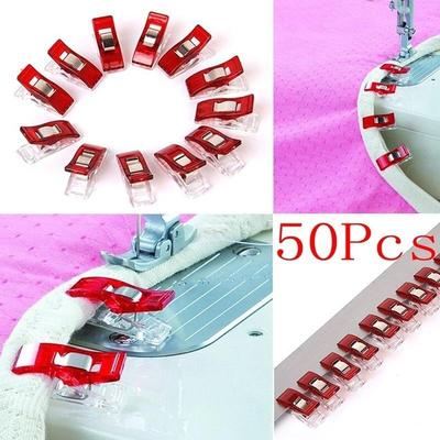 50PCS Pack Wonder Clips Craft Quilting Sewing Knitting Crochet Stationey