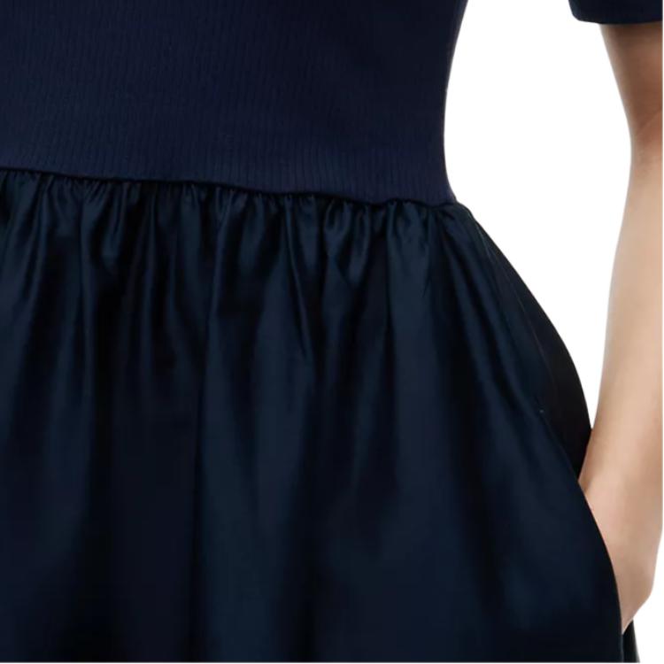 Tommy Hilfiger Summer Collection Color Block A-Line Casual Midi Short Sleeve Dress Women Dresses WW51112-C1G