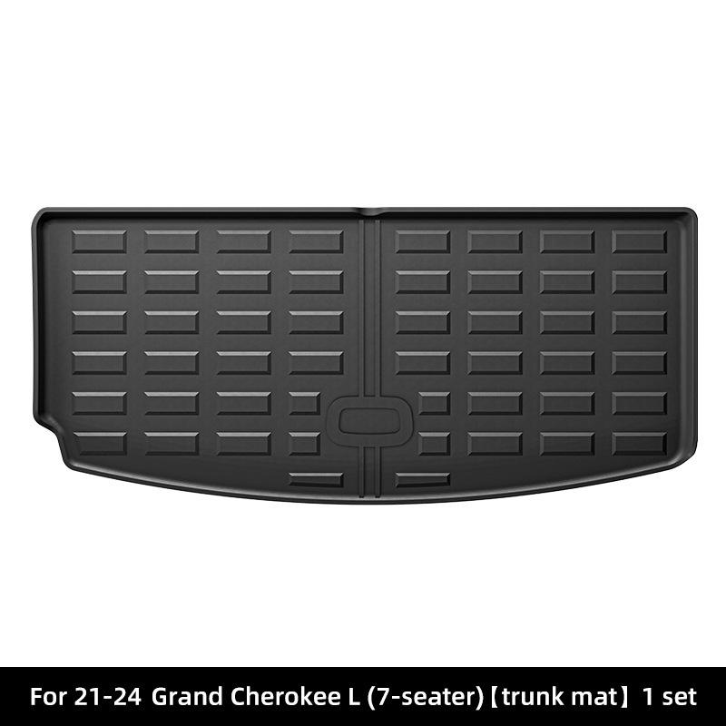 

Коврики в салон, багажник и на спинки сидений для Jeep Grand Cherokee L 2021-2024 - TPE