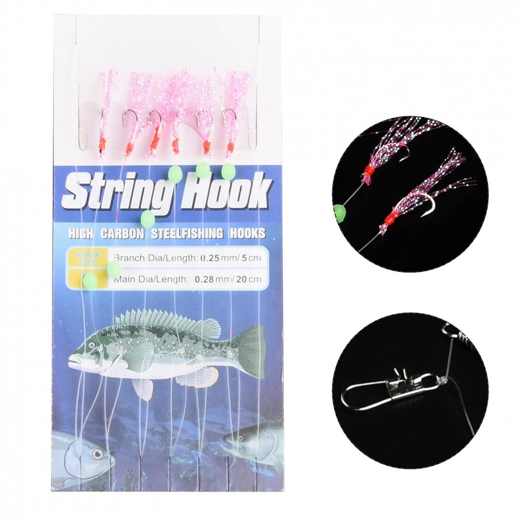 Fishing Hooks Colourful Fishing Tackle Plastic+steel