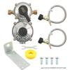 Safe Double Ended LP Propane Regulator Kit Stainless Steel Stainless Steel Hose Kit  Trailer