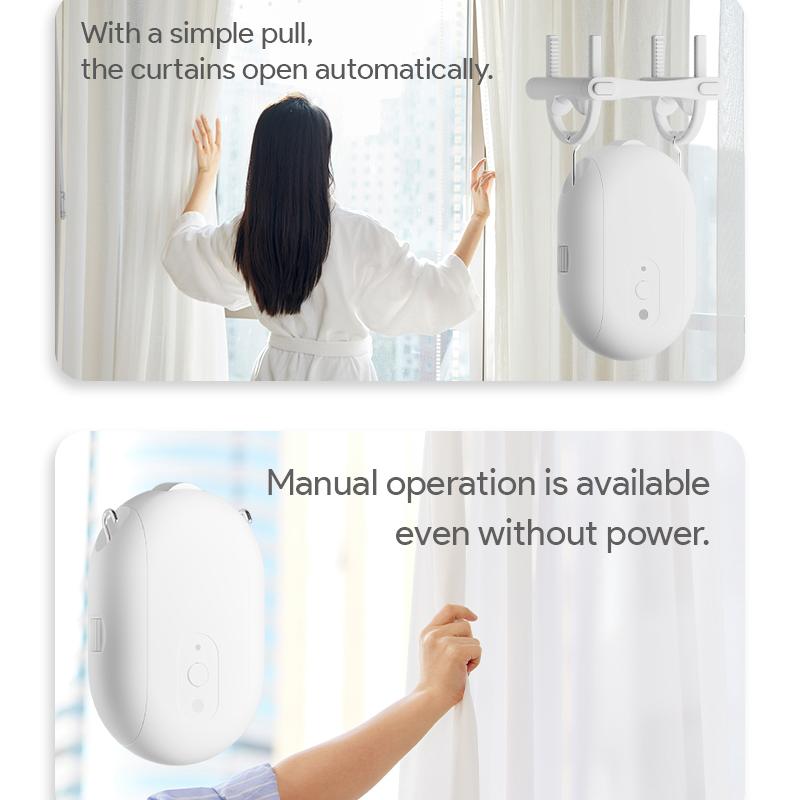 Tuya Smart Bluetooth Curtain Automatic Robot Power-driver Curtain Pusher Motor Support Siri Google Home Alexa Voice Control
