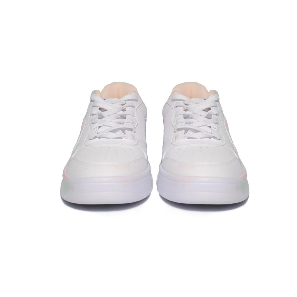 Li Ning Floating Boat Slip Resistant Abrasion Resistant Low top Skateboard Shoes Women's White Pink Green Yellow AGCS420-6(Team747-)