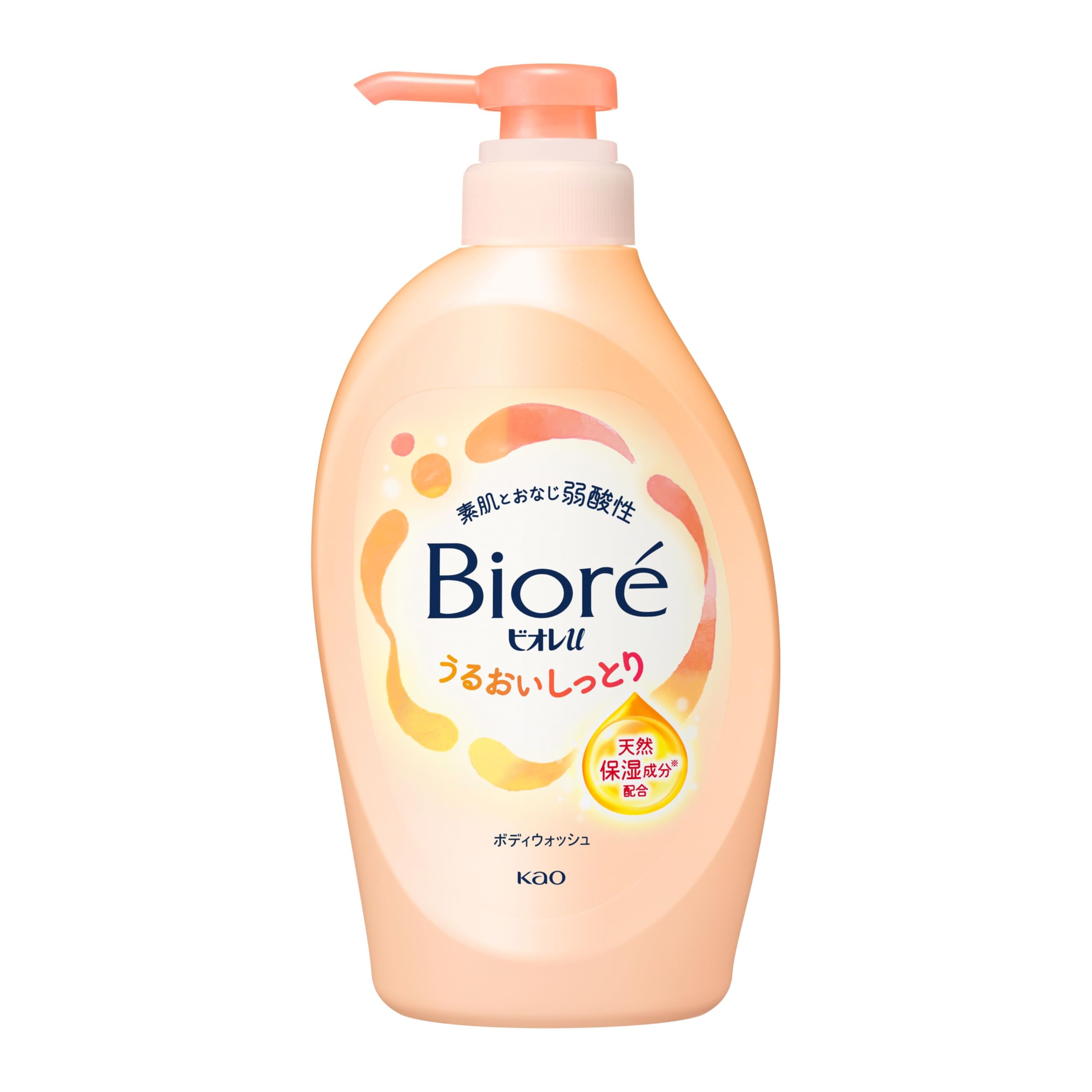 Biore U Body Mildly Suitable for Baby Skin Soap, Moisturizing, Pump, 450ml, Moisturizing, Acidic,