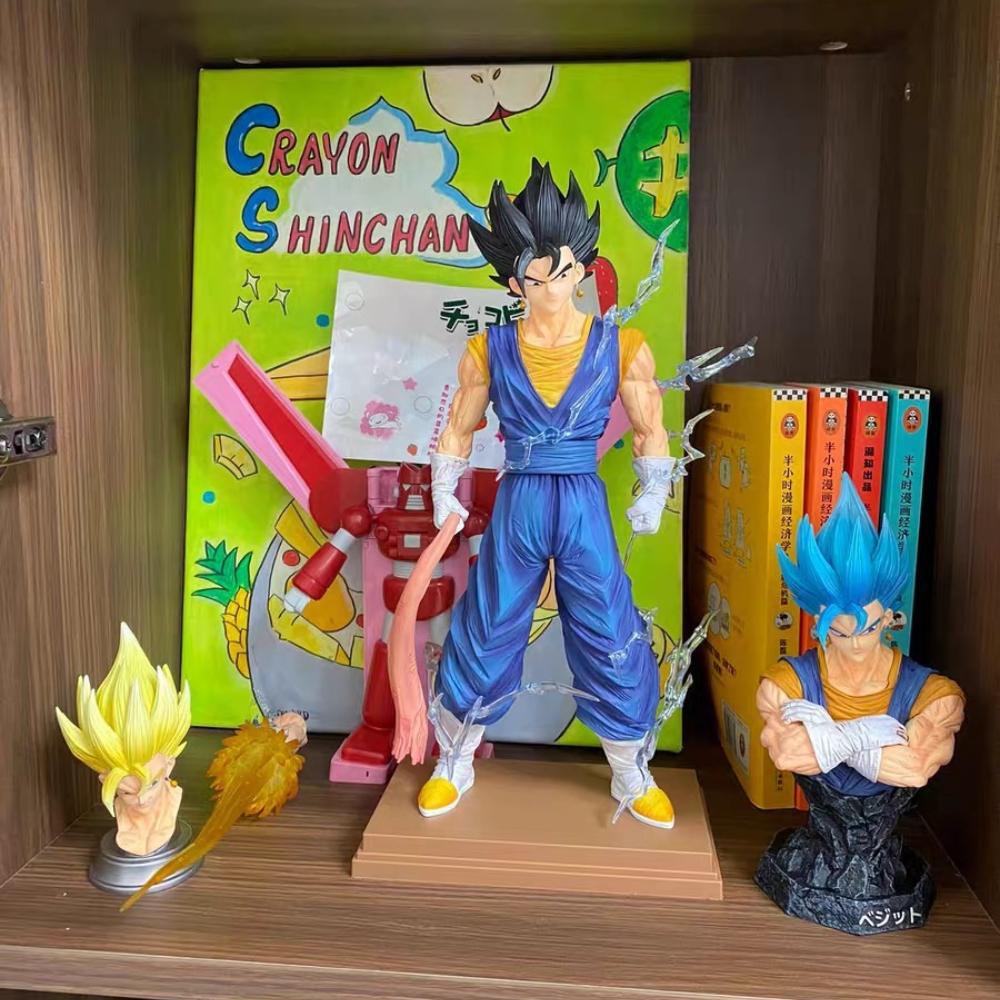 LK Stuio HB Vegetto Dragon BallZ Goku SSj3 12.59Inch/32cm Can be Move three heads Change PVC Favorites Model hot toys Gifts